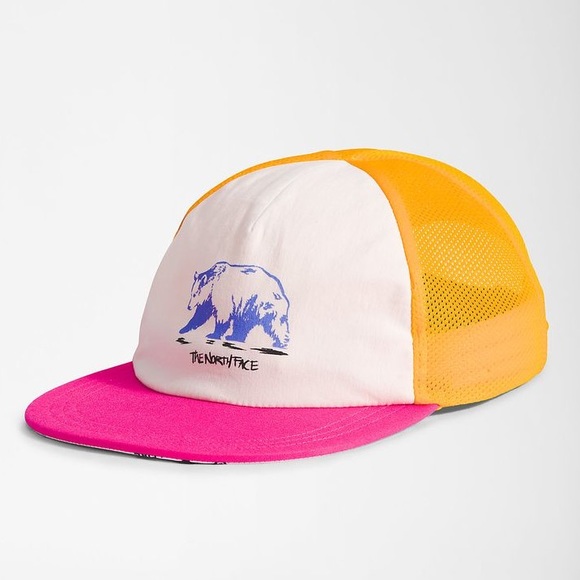The North Face Accessories - The North Face Class V Trucker Cap Gold Bear Graphic ✨ OS | pink white gold